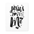 thumbnail image 1 of Scripture Walls 1 John 4:9-10 Jesus Loves Me Bible Verse Canvas Christian Wall Art Ready to Hang Unframed, 1 of 18