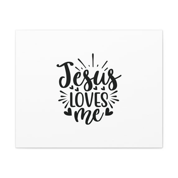 Scripture Walls John 15:9 Jesus Loves Me Bible Verse Canvas Christian Wall Art Ready to Hang Unframed