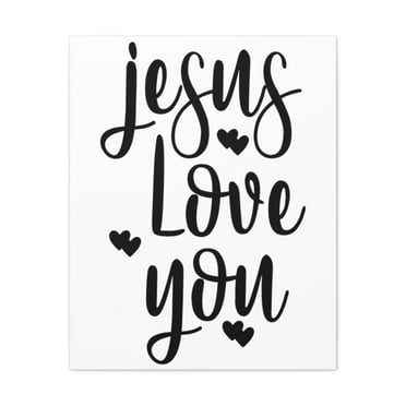 Scripture Walls Jesus Loves You 1 John 4:18 Christian Wall Art Print Ready to Hang Unframed