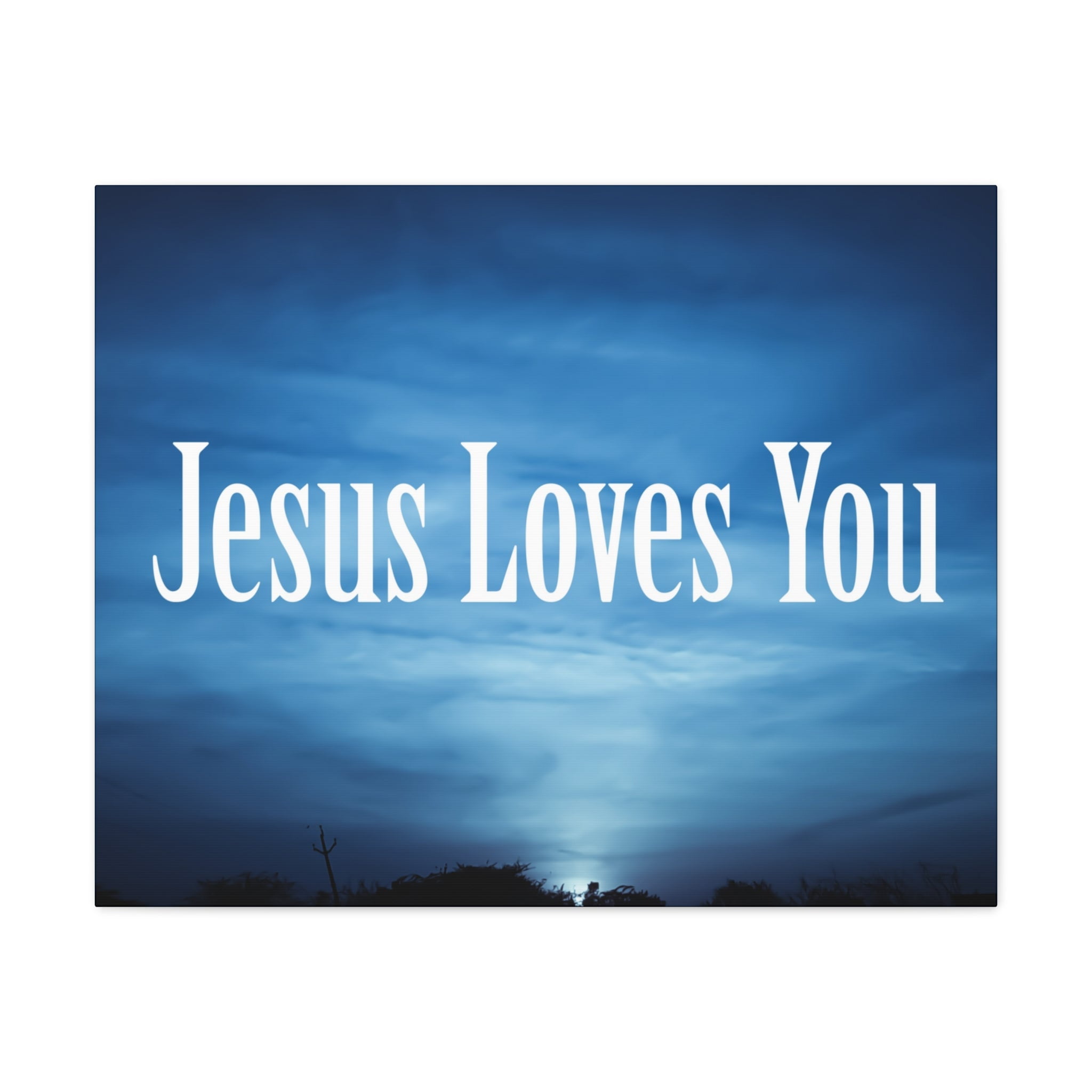 Scripture Walls Jesus Loves You John 316 Dark Blue Sky Christian Wall