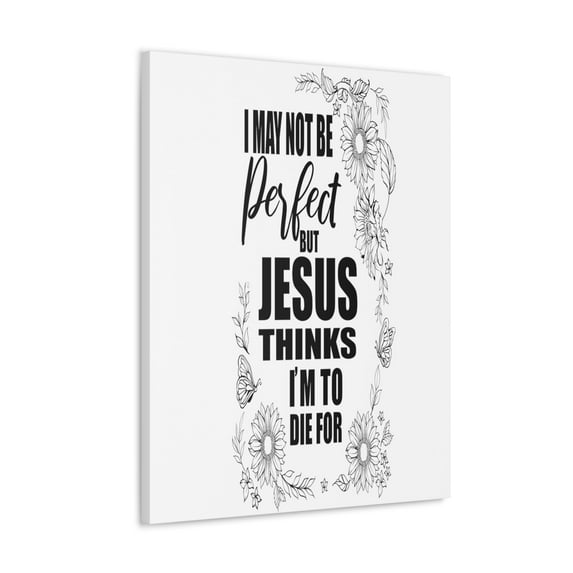 Scripture Walls Jesus Thinks Bible Verse Canvas Christian Wall Art Ready to Hang Unframed