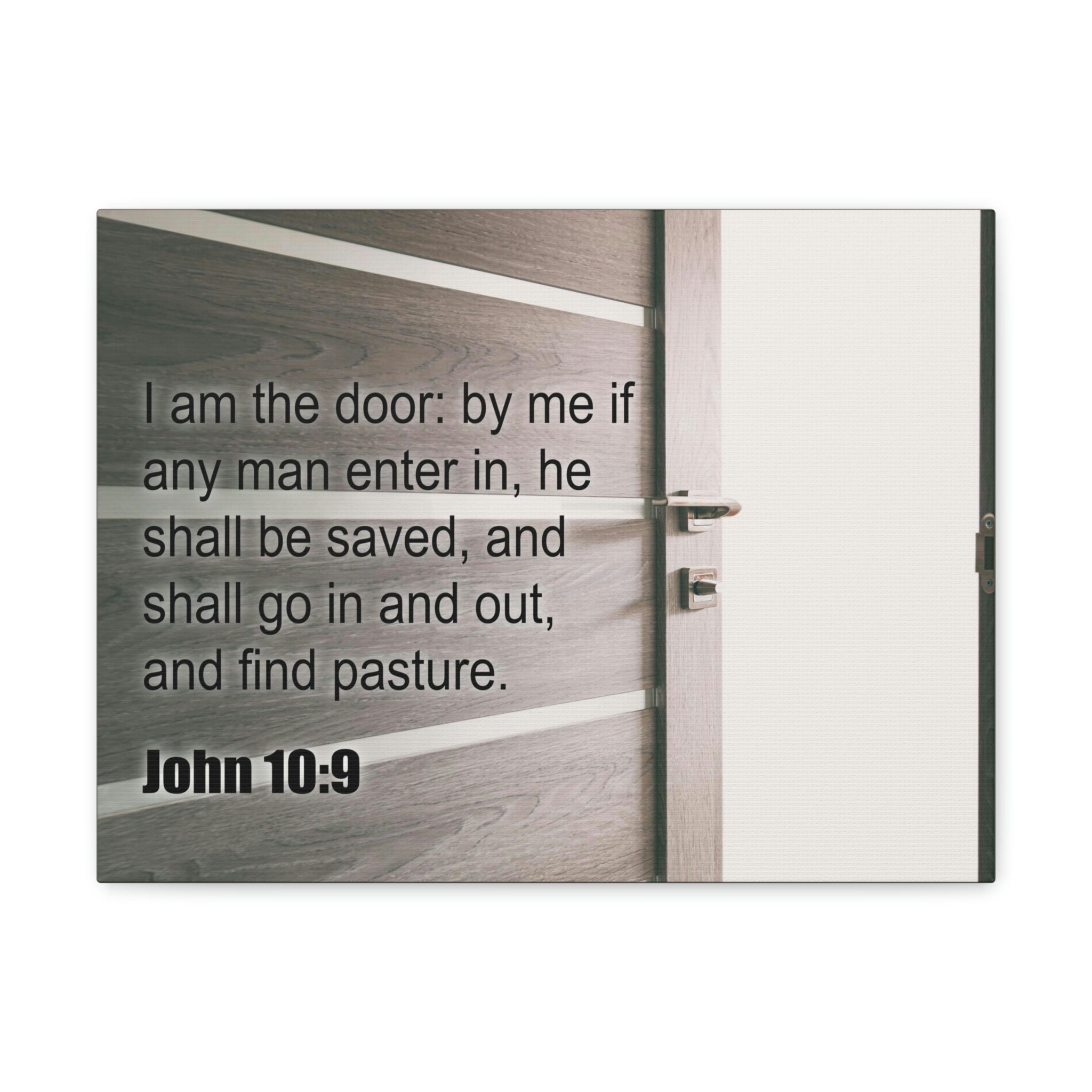 Scripture Walls John 10:9 I Am The Door Bible Verse Canvas Christian ...