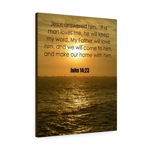 Scripture Walls John 14:23 Keep My Word Bible Verse Canvas Christian Wall Art Ready to Hang Unframed