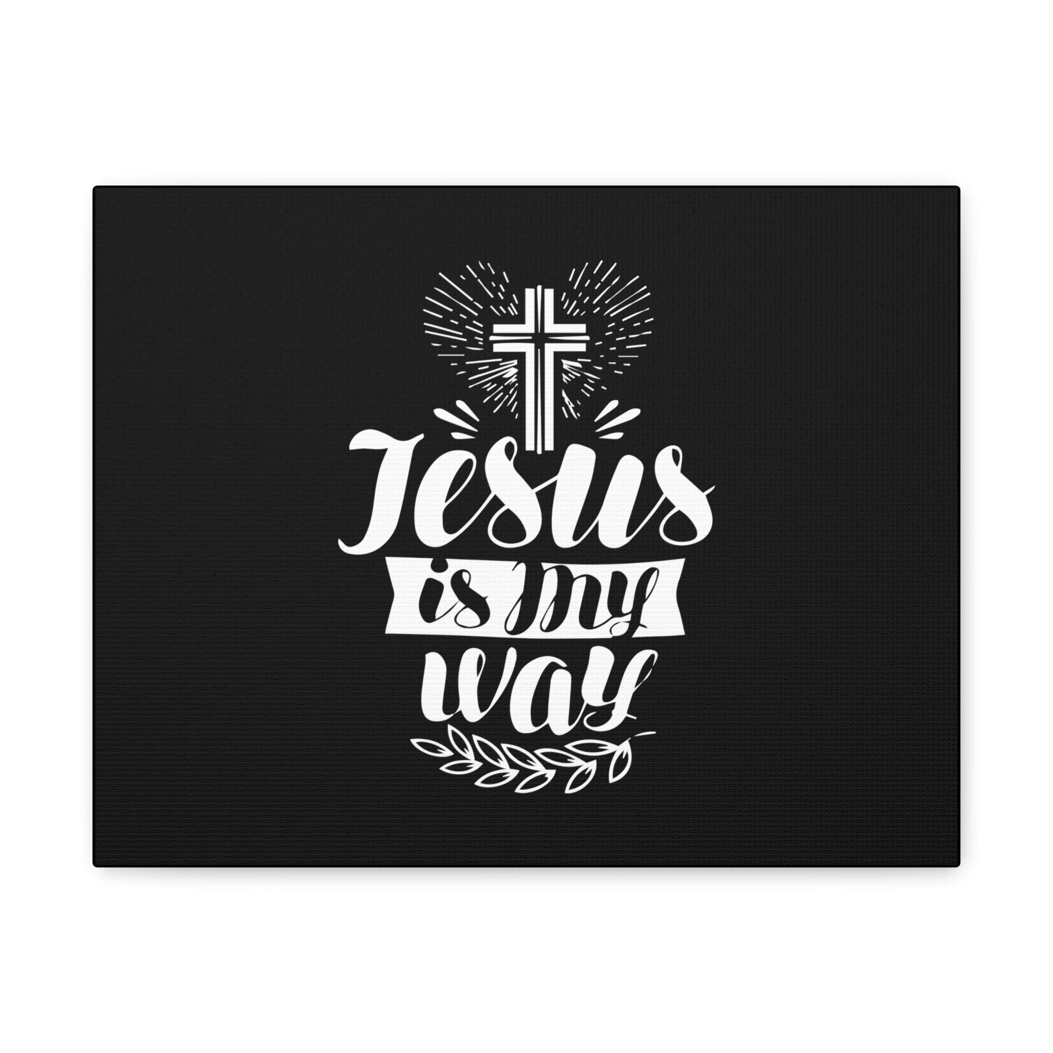Scripture Walls John 14:6 Jesus Is My Way Cross Bible Verse Canvas ...