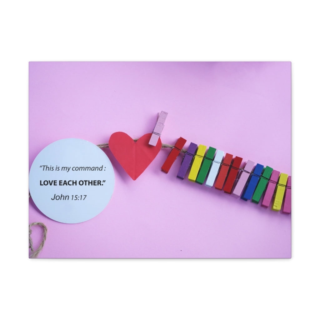 Scripture Walls John 15:17 My Command Bible Verse Canvas Christian Wall ...