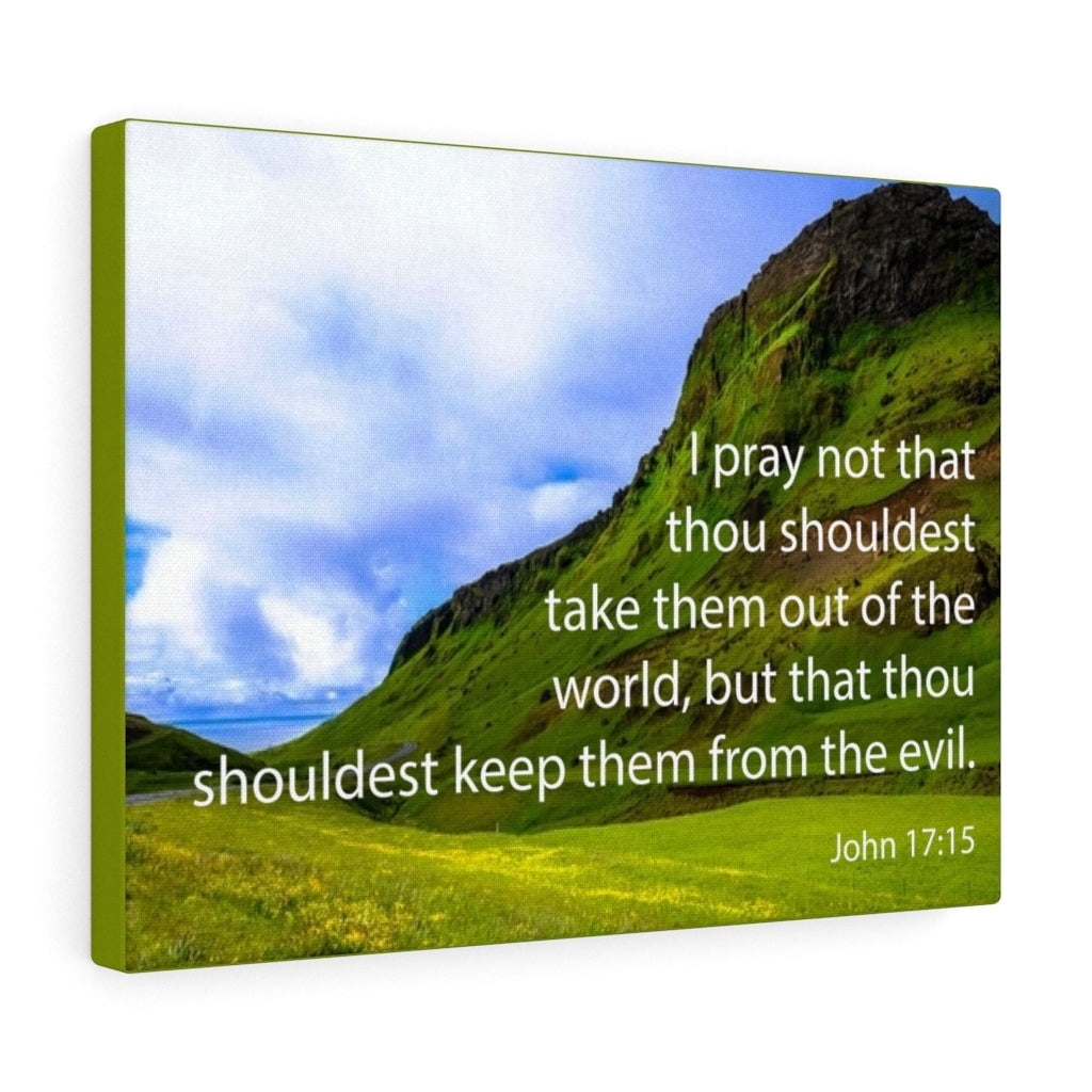 Scripture Walls John 17:15 I Pray Not Bible Verse Canvas Christian Wall ...