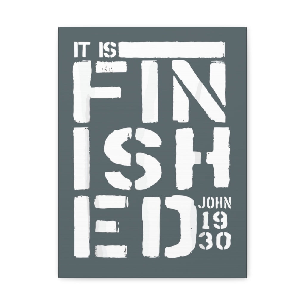 Scripture Walls John 19:30 It Is Finished Bible Verse Canvas Christian ...