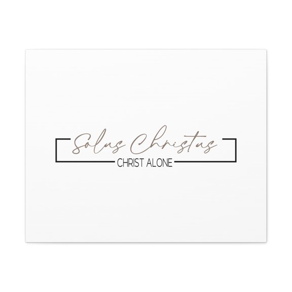Scripture Walls John 3:36 Christ Alone White Bible Canvas Christian Wall Art Ready to Hang Unframed