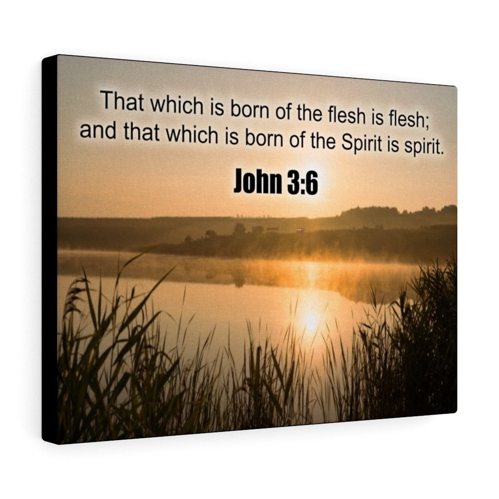 Scripture Walls John 3:6 Spirit is Spirit Bible Verse Canvas Christian ...