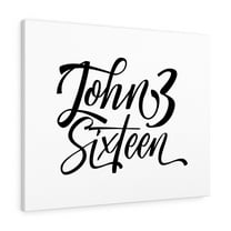 Scripture Walls John 3 Sixteen Bible Verse Canvas Christian Wall Art Ready to Hang Unframed