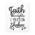 thumbnail image 1 of Scripture Walls John 6:35 Faith Weights Bible Verse Canvas Christian Wall Art Ready to Hang Unframed, 1 of 18