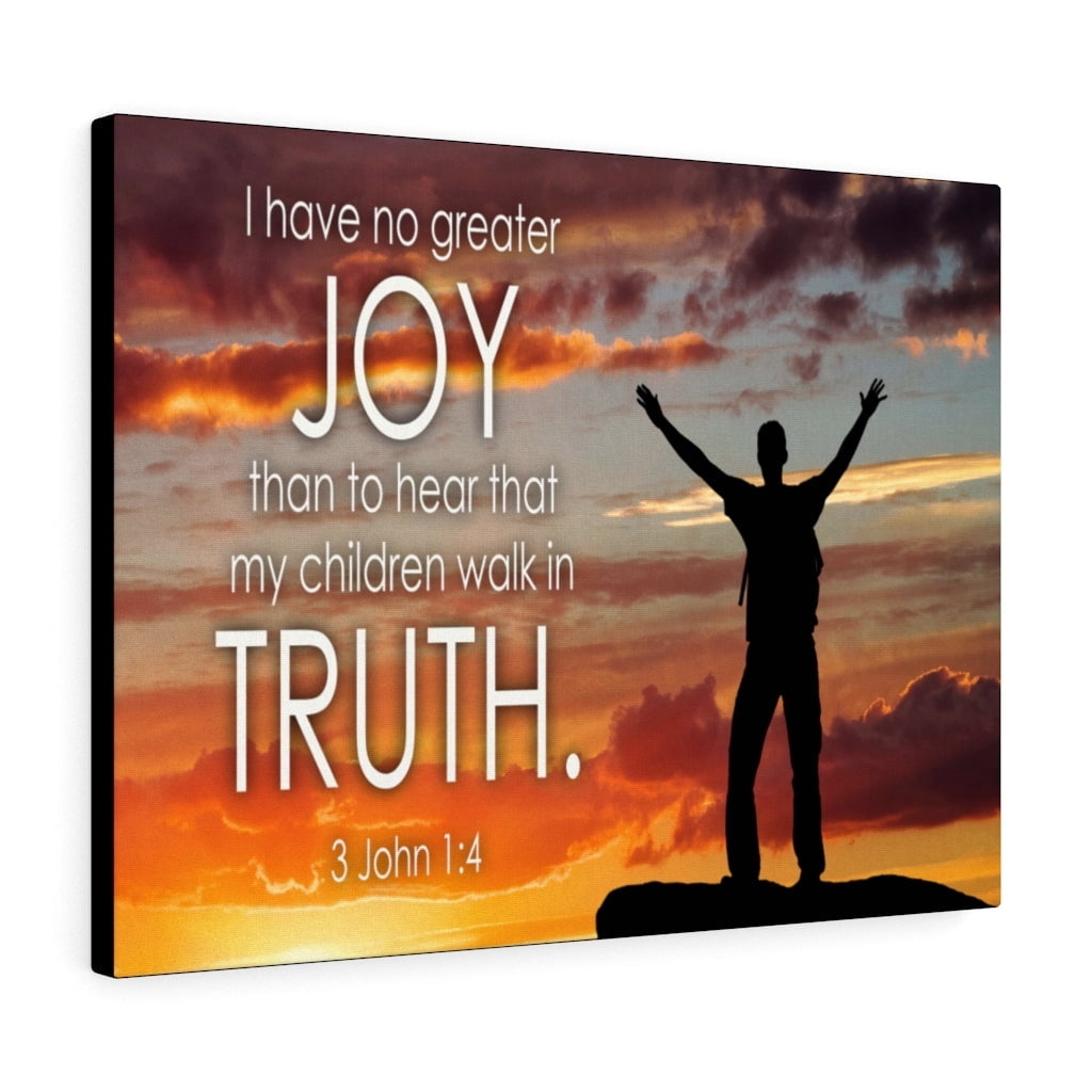 Scripture Walls 1 John 4:21 Joy and Truth Bible Verse Canvas Christian ...