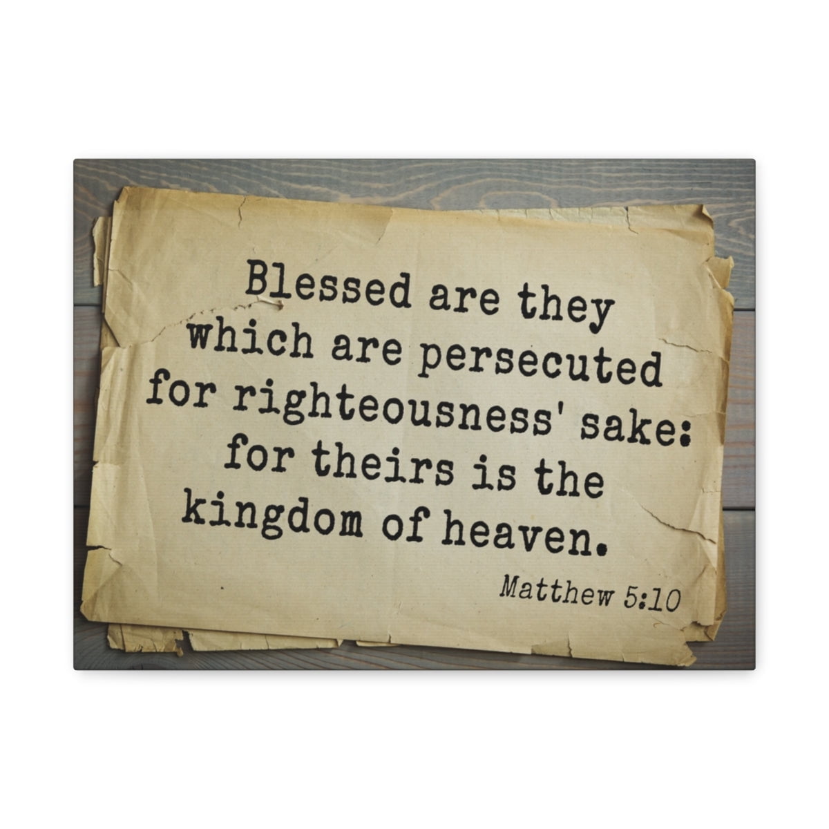 Scripture Walls Kingdom Of Heaven Matthew 5:10 Bible Verse Canvas ...