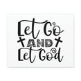 thumbnail image 1 of Scripture Walls John 14:27 Let Go And Let God Cross Bible Verse Canvas Christian Wall Art Ready to Hang Unframed, 1 of 18