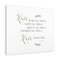 thumbnail image 1 of Scripture Walls  Love Bears All Things 1 Corinthians 13 Bible Verse Canvas Christian Wall Art Ready to Hang Unframed, 1 of 16