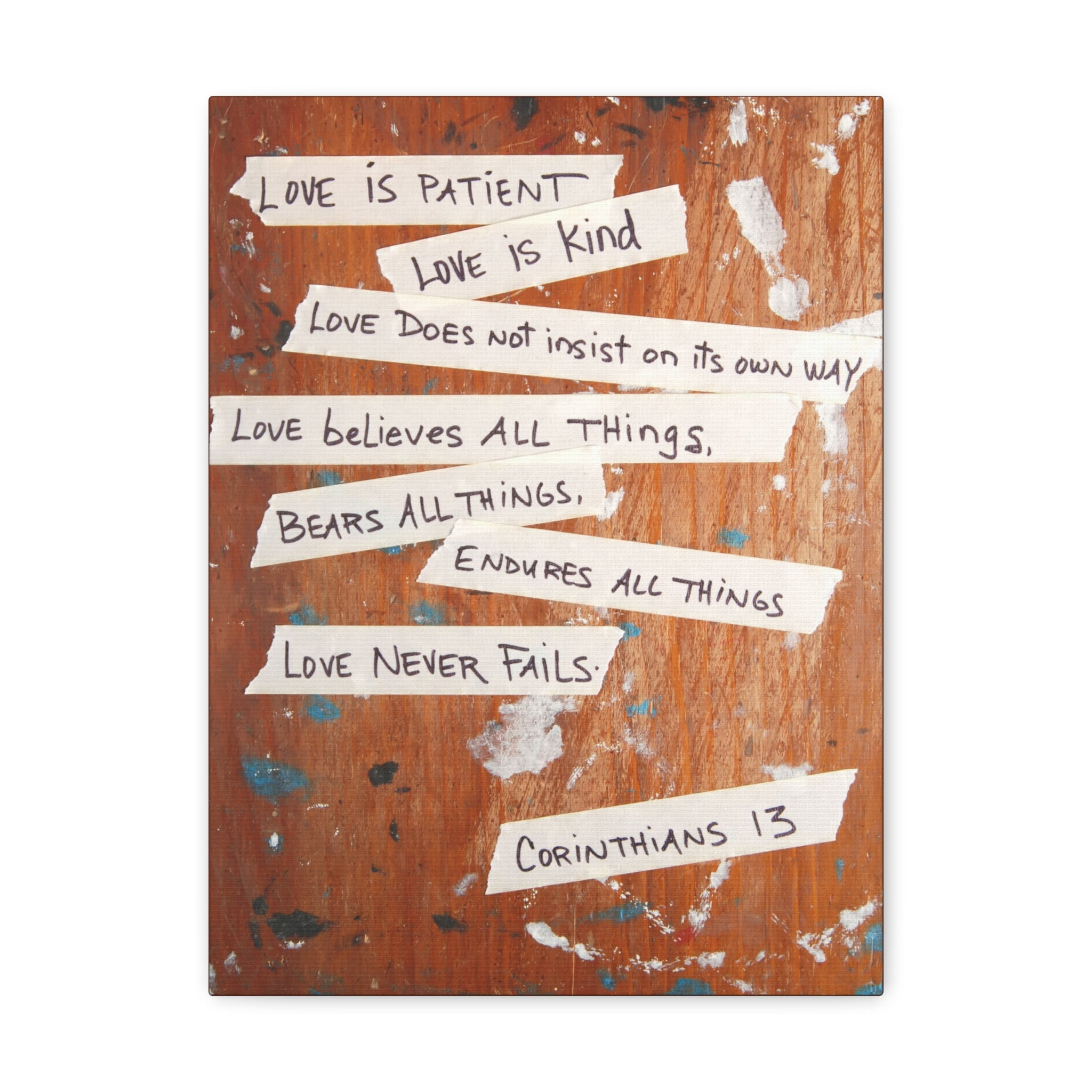 Scripture Walls Love Is Patient Corinthians 13 Christian Wall Art Bible ...