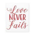 thumbnail image 1 of Scripture Walls Love Never Fails 1 Corinthians 13:8 Red Christian Wall Art Print Ready to Hang Unframed, 1 of 18