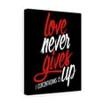 thumbnail image 1 of Scripture Walls Love Never Gives Up 1 Corinthians 13 Bible Verse Canvas Christian Wall Art Ready to Hang Unframed, 1 of 12