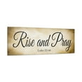 thumbnail image 1 of Luke 22:46 Gold Bible Verse Canvas Christian Wall Art Ready to Hang Unframed, 1 of 7