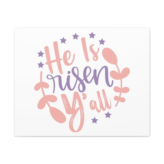Scripture Walls Matthew 28:5-6 He Is Risen Colored Christian Wall Art ...