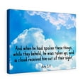 thumbnail image 1 of Scripture Walls Out of Their Sight Acts 1:9 Bible Verse Canvas Christian Wall Art Ready to Hang Unframed, 1 of 9
