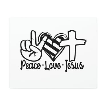 Scripture Walls Peace Love Jesus Galatians 5:22 Christian Wall Art Print Ready to Hang Unframed