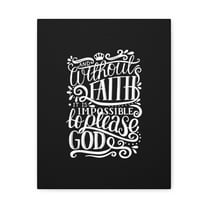 Scripture Walls Please God Hebrews 11:6 Christian Wall Art Bible Verse Print Ready to Hang Unframed