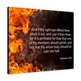 thumbnail image 1 of Scripture Walls  Pluck the Right Eye Matthew 5:29 Bible Verse Canvas Christian Wall Art Ready to Hang Unframed, 1 of 9