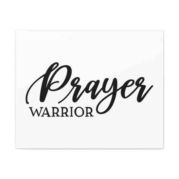 Scripture Walls Prayer Warrior 2 Chronicles 7:14 White Christian Wall Art Print Ready to Hang Unframed