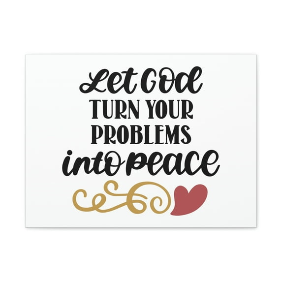 Scripture Walls Problems Into Peace Matthew 11:28 Christian Wall Art Bible Verse Print Ready to Hang Unframed