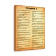 thumbnail image 1 of Scripture Walls Proverbs 1 Chapter Gold Bible Canvas Christian Wall Art Ready to Hang Unframed, 1 of 13