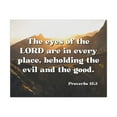 thumbnail image 1 of Scripture Walls Proverbs 15:3 The Eyes Of The Lord Are In Every Place Bible Verse Canvas Christian Wall Art Ready to Hang Unframed, 1 of 17