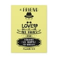 thumbnail image 1 of Scripture Walls Proverbs 17:17 A Friend Love At All Times Bible Verse Canvas Christian Wall Art Ready to Hang Unframed, 1 of 17