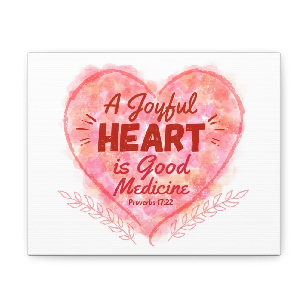 Scripture Walls Proverbs 17:22 A Joyful Heart Bible Verse Canvas ...