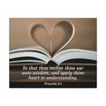 thumbnail image 1 of Scripture Walls Proverbs 2:2 Unto Wisdom Bible Verse Canvas Christian Wall Art Ready to Hang Unframed, 1 of 17