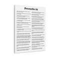 thumbnail image 1 of Scripture Walls Proverbs 24 Chapter White Bible Canvas Christian Wall Art Ready to Hang Unframed, 1 of 13