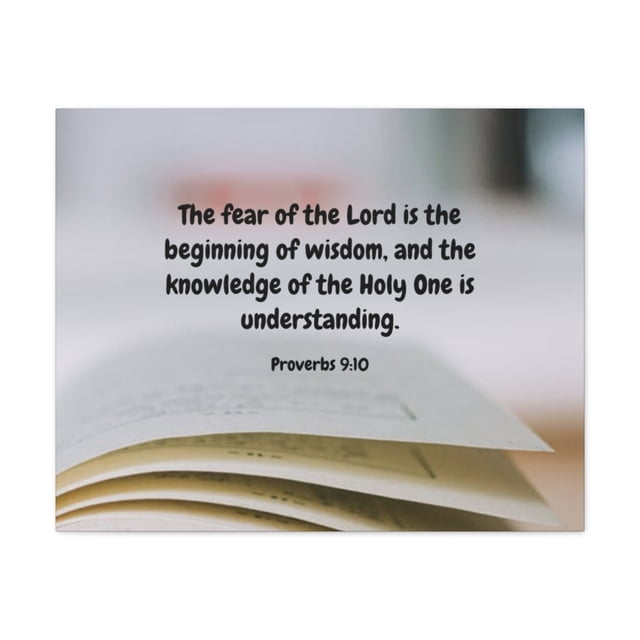 Scripture Walls Proverbs 9:10 Fear Of The Lord Bible Verse Canvas ...