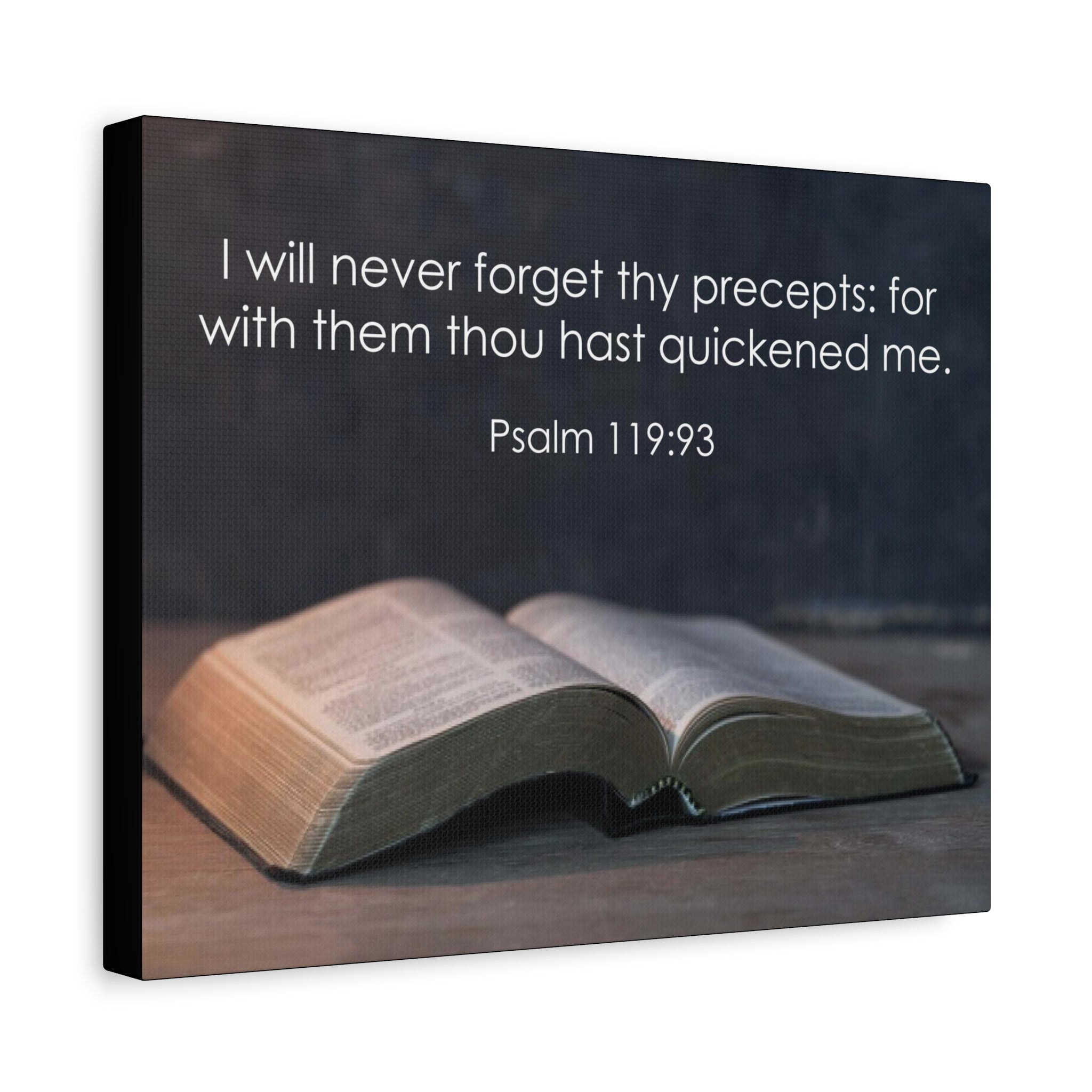 Never Forgotten Scripture Scripture Walls Psalm 119:93 Never Forget Thy Precepts Bible Verse ...