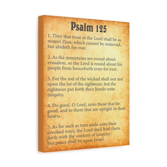 Scripture Walls Psalm 125 Gold Bible Chapter Canvas Christian Wall Art ...