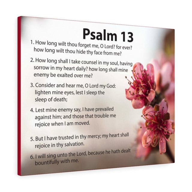Scripture Walls Psalm 13 When God Bible Chapter Canvas Christian Wall ...