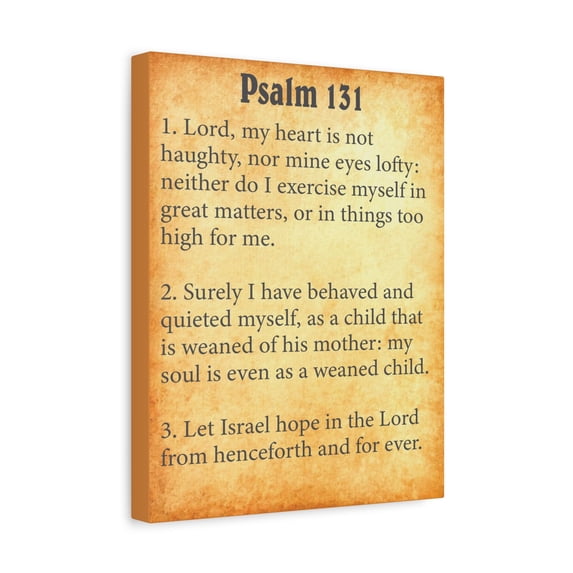 Scripture Walls Psalm 131 Gold Bible Chapter Canvas Christian Wall Art ...