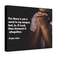 thumbnail image 1 of Scripture Walls  Psalm 139:4 For There is Not a Word Bible Verse Canvas Christian Wall Art Ready to Hang Unframed, 1 of 16