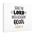 thumbnail image 1 of Scripture Walls Psalm 2:11 Serve The Lord Bible Verse Canvas Christian Wall Art Ready to Hang Unframed, 1 of 12