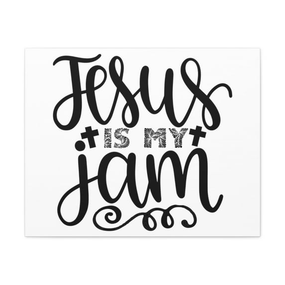 Scripture Walls Psalm 23:4 Jesus Is My Bible Verse Canvas Christian Wall Art Ready to Hang Unframed