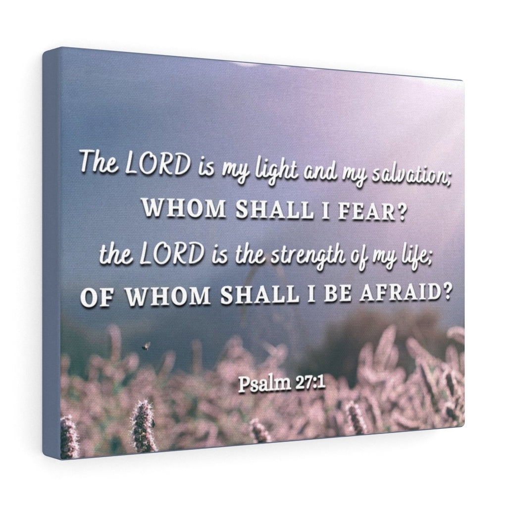 Scripture Walls Psalm 27:1 Light And Salvation Bible Verse Canvas ...