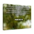 thumbnail image 1 of Scripture Walls Psalm 34:17-18 The Righteous Cry Bible Verse Canvas Christian Wall Art Ready to Hang Unframed, 1 of 13