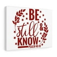 thumbnail image 1 of Scripture Walls Psalm 46:10 Be Still And Know Red Stars Bible Verse Canvas Christian Wall Art Ready to Hang Unframed, 1 of 11