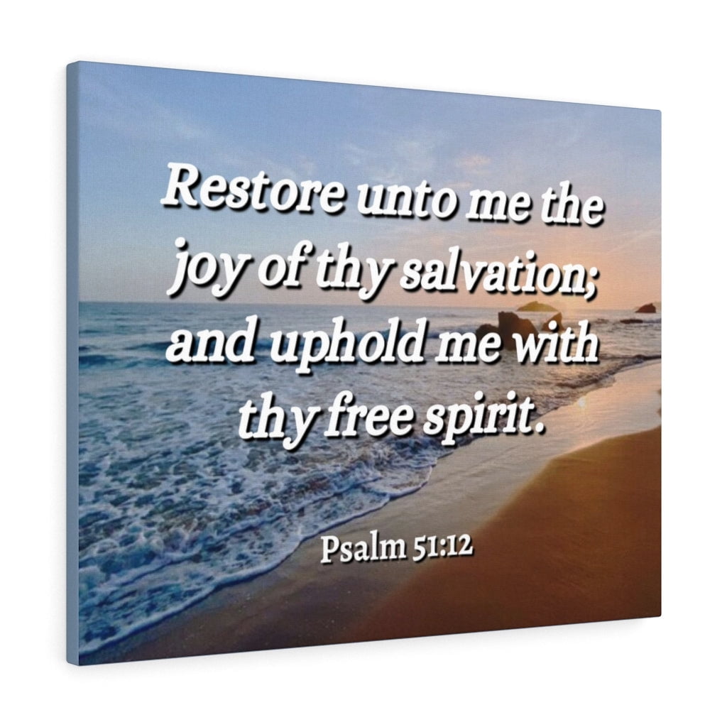 Scripture Walls Psalm 51:12 Thy Salvation Bible Verse Canvas Christian ...