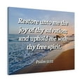 thumbnail image 1 of Scripture Walls Psalm 51:12 Thy Salvation Bible Verse Canvas Christian Wall Art Ready to Hang Unframed, 1 of 16