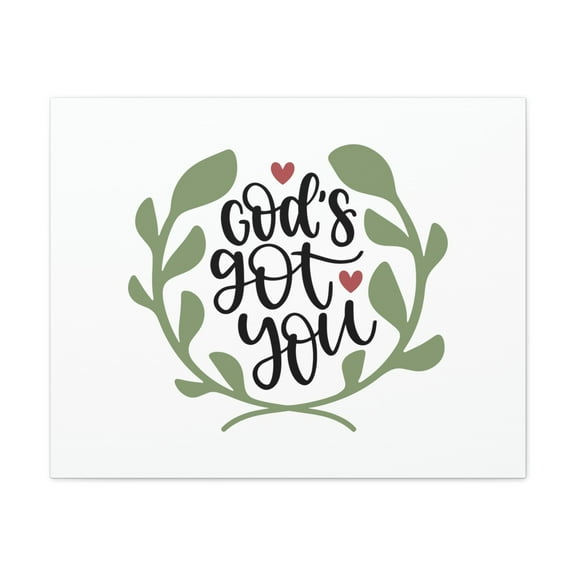 Scripture Walls Psalm 55:22 God's Got You Bible Verse Canvas Christian Wall Art Ready to Hang Unframed